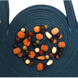 Torebka ze sznurka bawełnianego handmade – ręcznie szyta