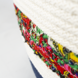 Torebka ze sznurka bawełnianego handmade – ręcznie szyta