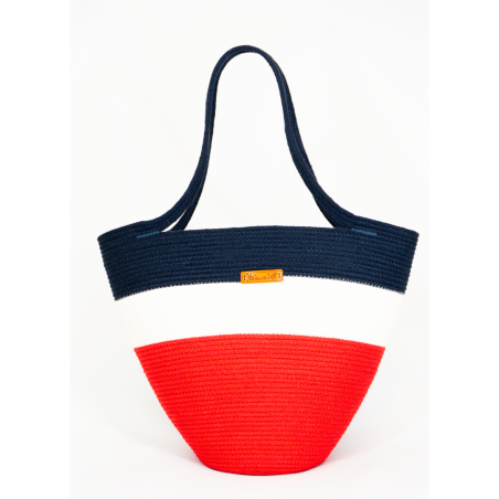 Torebka ze sznurka bawełnianego handmade – ręcznie szyta