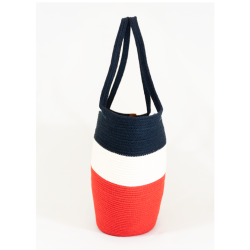 Torebka ze sznurka bawełnianego handmade – ręcznie szyta