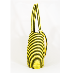 Torebka kosz uszyta ze sznurka handmade – modna torebka na co dzień