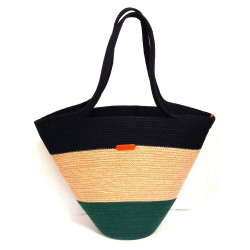 Torebka damska kosz ze sznurka bawełnianego – modny dodatek