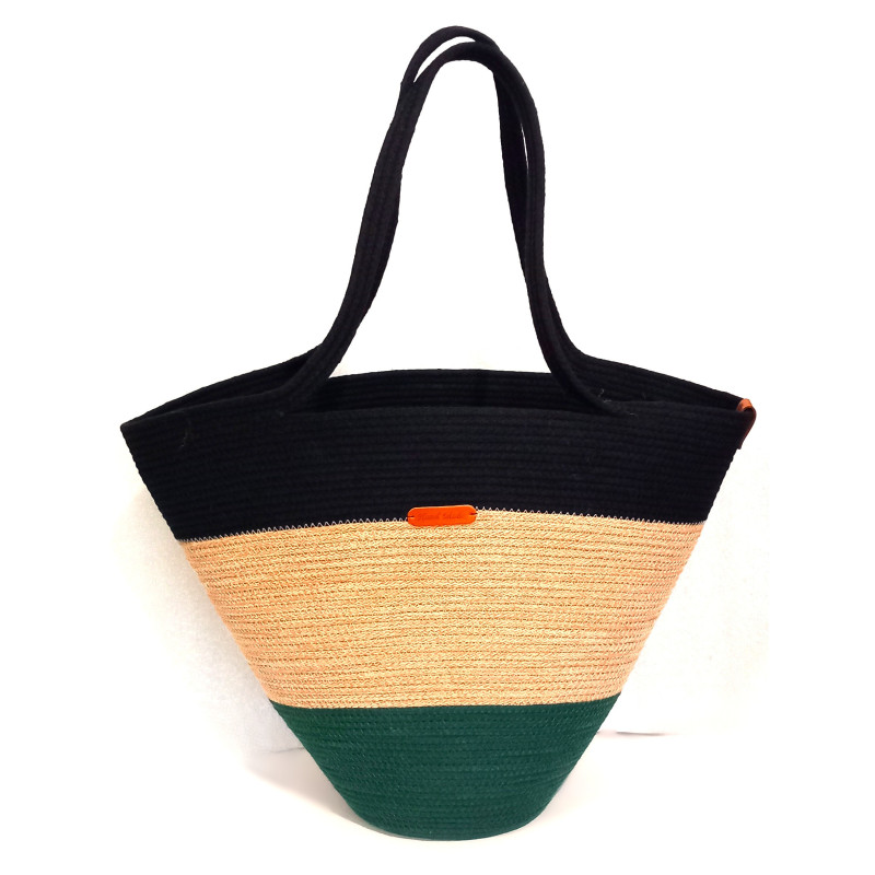 Torebka damska kosz ze sznurka bawełnianego – modny dodatek