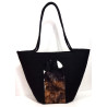 Modna torebka koszyk na ramię - animal print *19