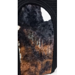 Modna torebka koszyk na ramię - animal print *19