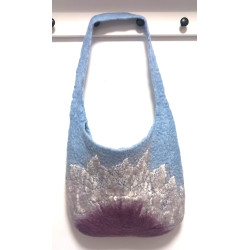 Torebka filcowana ręcznie z wełny owczej handmade