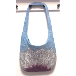 Torebka filcowana ręcznie z wełny owczej handmade