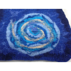 Torebka filcowa niebieska - unikatowy dodatek do stylizacji