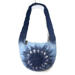 torebka filcowana z wełny owczej - handmade