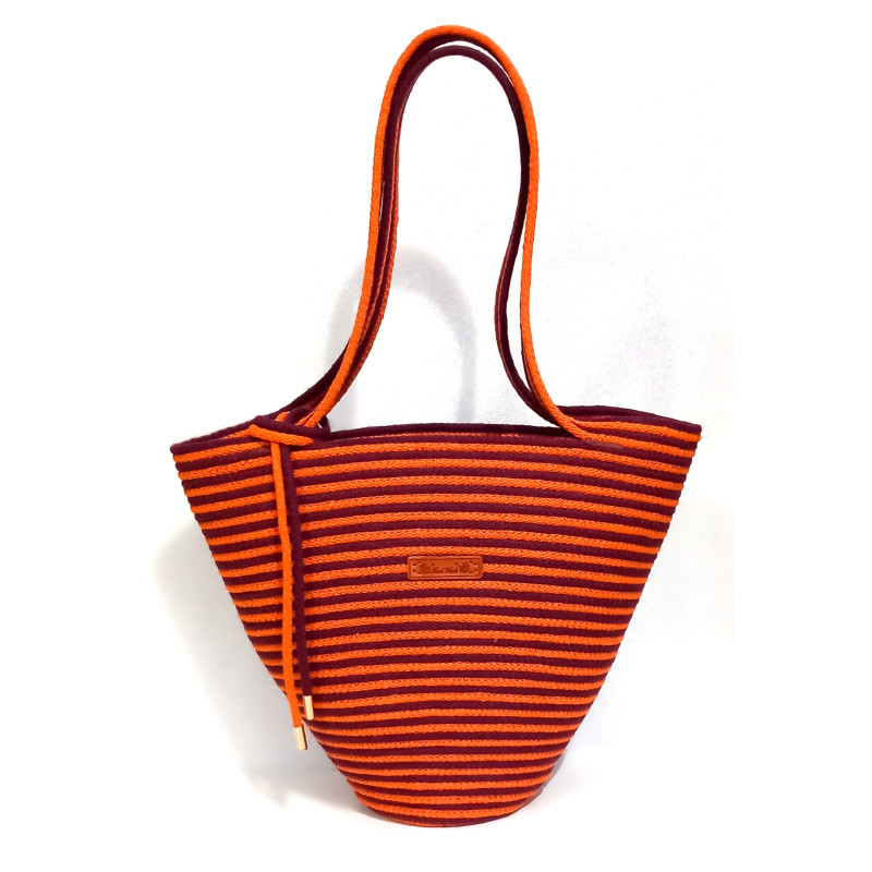 Torebka koszyk uszyta ze sznurka *10