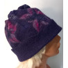 Czapka filcowana ręcznie fioletowa
