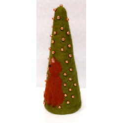 Choinka z kotem handmade